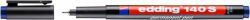 Edding Foliopis permanentny e-140 S 0,3mm, niebieski 
