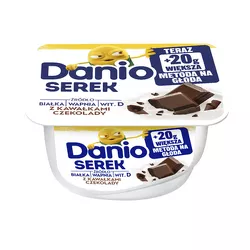 Danio Serek homogenizowany z kawałkami czekolady 150 g