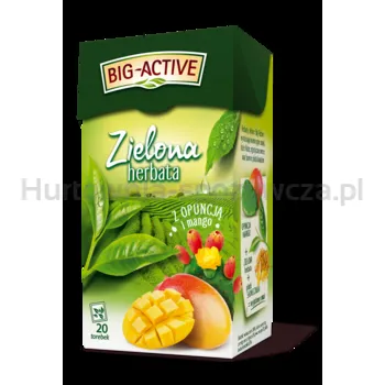 Herbata Big Active, Zielona Z Opuncją I Mango, 20 Torebek