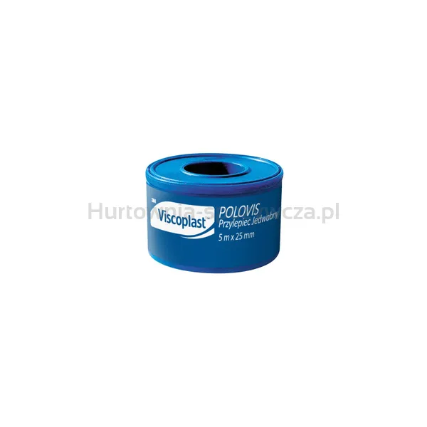Przylepiec Tkaninowy Viscoplast Polovis, 25Mmx5M, Biały