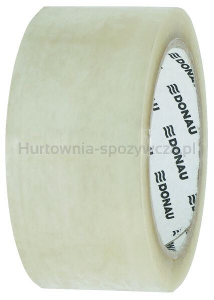 Taśma pakowa DONAU Solvent , 48mm, 60m, 42mikr., transparentna