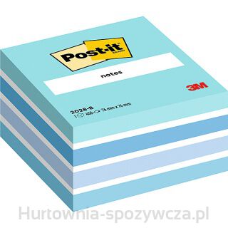 Kostka Samoprzylepna Post-It (2028-B), 76X76Mm, 1X450 Kart., Niebieska
