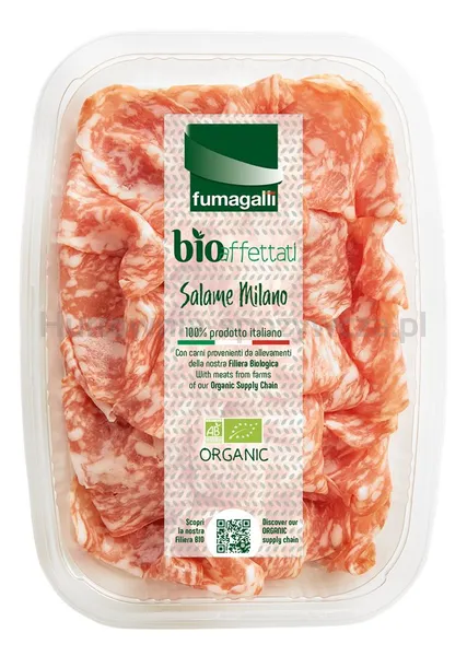 Salami milano- dojrzewające plastry BIO 70 g
