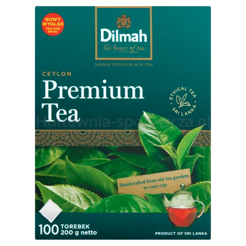 Dilmah Herbata Cejlońska Czarna Premium Tea 100X2 G