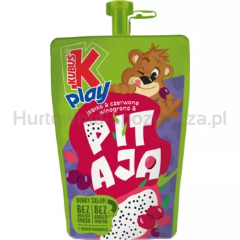 Kubuś Play jabłko czerwone winogrono i pitaja 200 ml