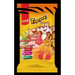 Tygryski chrupki kukurydziane o smaku miód malina 70 g