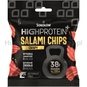 Sokołów Salami Chips crispy 25g High Protein+