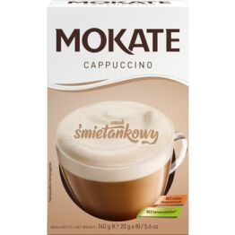 *Mokate Cappuccino O Smaku Śmietankowym 160 G (20 G X 8)<Br>(Data: 29.12.2023)