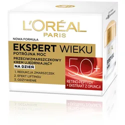 Loréal Paris Ekspert Wieku 50+ Przeciwzmarszczkowy Krem Ujędrniający Na Dzień 50 Ml