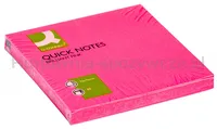 Q-Connect Bloczek samoprzylepny Brilliant, 76x76mm, 1x80 kart., różowy