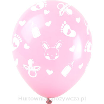 Balony Baby Shower - Dziewczynka (5 Szt.)