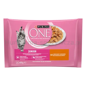Purina One Junior Kurczak (4X85G)