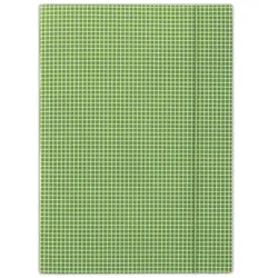 Donau Teczka Z Gumką Karton, A4, 400Gsm, 3-Skrz., Zielona W Kratę 