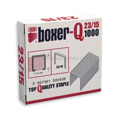 ICO Boxer Zszywki 23/15, galwanizowane, 1000szt. 