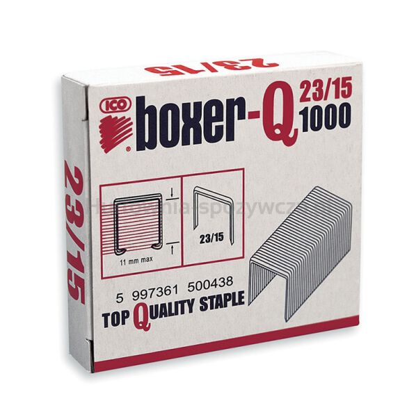 ICO Boxer Zszywki 23/15, galwanizowane, 1000szt. 