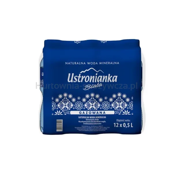 Ustronianka Biała Naturalna Woda Mineralna Gazowana 0,5L SK