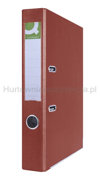 Q-Connect Segregator Hero z szyną, PP, A4/55mm, bordowy 