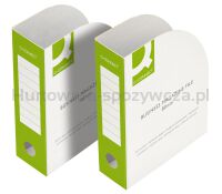 Pojemnik na dokumenty Q-CONNECT, karton, otwarte, A4/80mm, zielone - 2