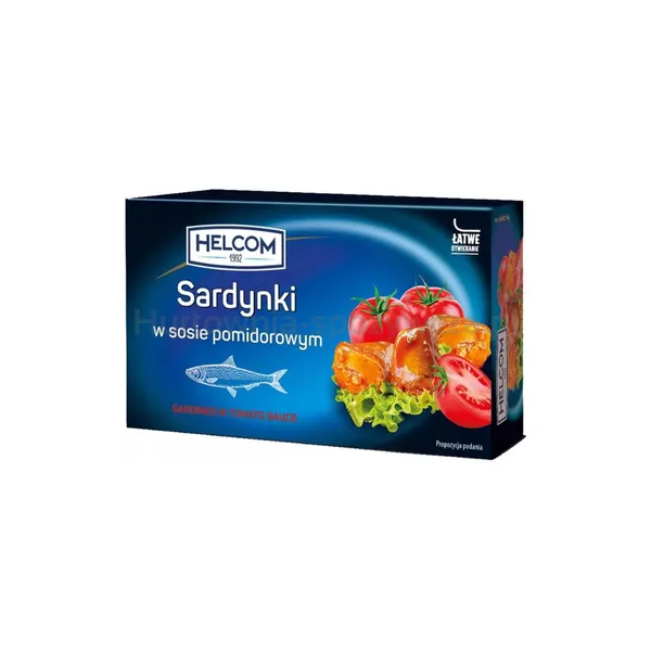 Helcom Sardynki w sosie pomidorowym 125g 