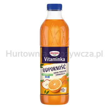 Hortex Vitaminka Odporność Jabłko, marchew, pomarańcza sok butelka Pet 1L SK