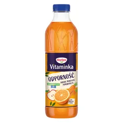 Hortex Vitaminka Odporność Jabłko, marchew, pomarańcza sok butelka Pet 1L(w tym +0,50 zł/szt. zwrotnej kaucji)