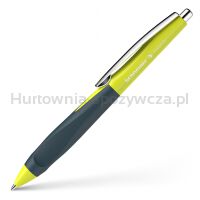 Długopis automatyczny SCHNEIDER Haptify, M, grafitowo-żółty - 2