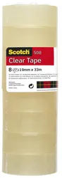 Taśma biurowa ekonomiczna SCOTCH® (508), 19mm, 33m, 8szt.