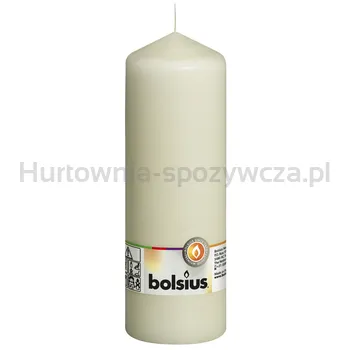 Bolsius Świeca Pieńkowa 200/68 Kremowa