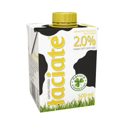 Łaciate Mleko 2%, 0,5 l x 8 sztuk
