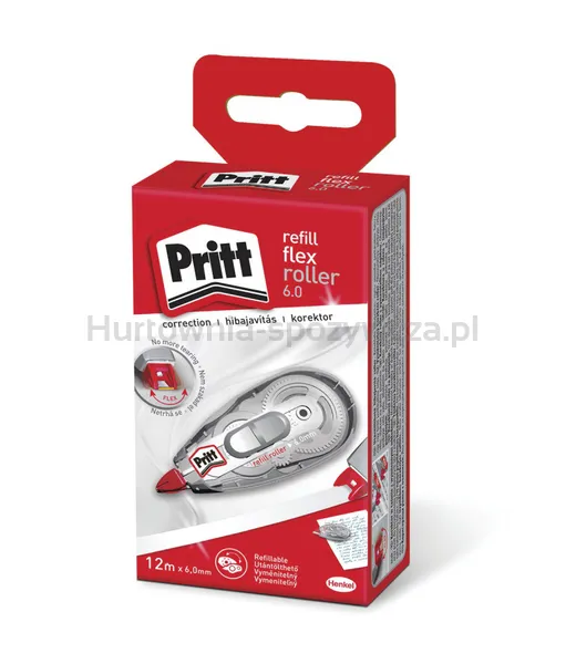 Korektor W Taśmie Pritt Refill Flex, Myszka, 6,0Mm X 12M, Pudełko, Zawieszka