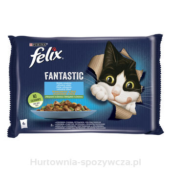 Felix Fantastic Mp Ryba Z Warzywami 4X85G = 340G