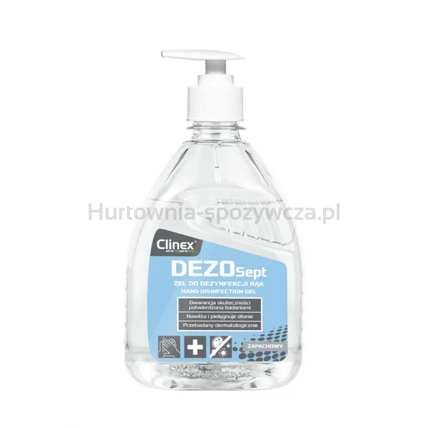 Żel Clinex Dezosept, Do Dezynfekcji Rąk, 500Ml