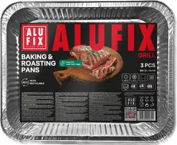 Formy do pieczenia i smażenia ALUFIX Fix-Grill, aluminiowe, duże, 3 szt.
