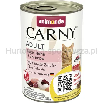 Animonda Carny Adult Indyk, kurczak + krewetki 400g