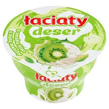 Łaciaty Deser na bazie maślanki o smaku kiwi z nutą matchy 170g