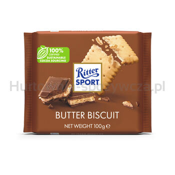 Ritter Sport Czekolada mleczna z herbatnikiem 100g