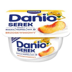 Danone Danio Serek Homogenizowany Brzoskwiniowy 130 G