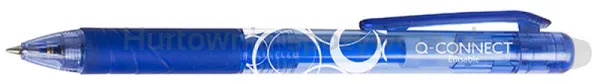 Q-Connect Długopis Automatyczny , 1,0Mm, Wymazywalny, Niebieski 