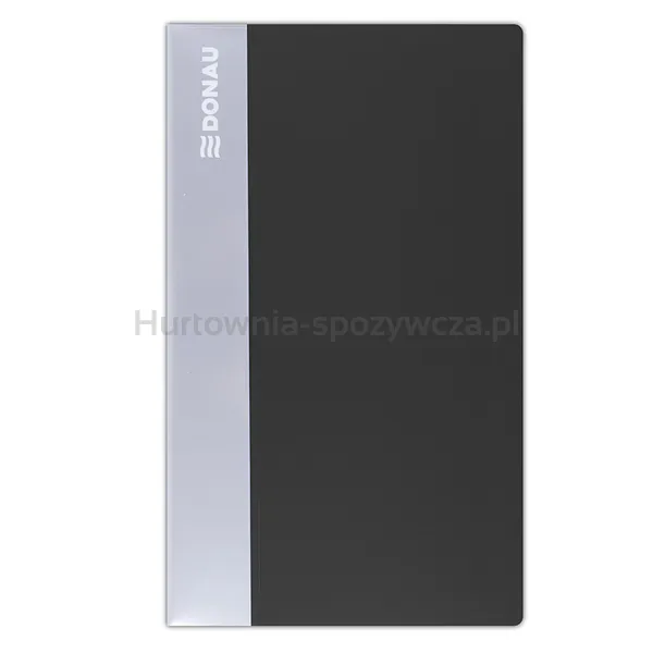 Wizytownik DONAU, PP, na 120 wizytówek, czarny