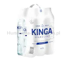 Woda mineralna KINGA SPARCLINO, gazowana, 1,5l, kaucja