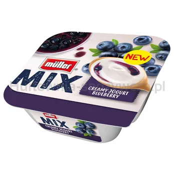 Muller Jogurt Mix creamy yogurt  Blueberry 130g