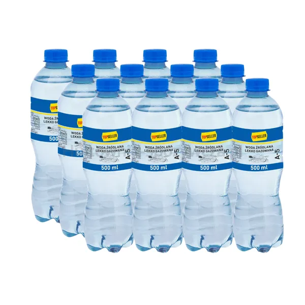 Topseller Woda Źródlana Lekko Gazowana 500 Ml