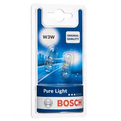 Żarówka W3W Pure Light 12V 3W 2 Sztuki Bosch