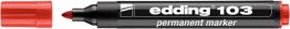 Edding Marker permanentny e-103 czerwony 