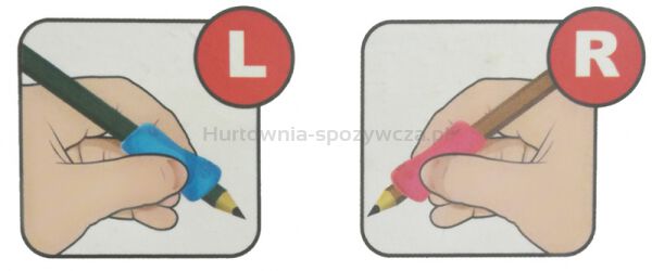 Uchwyt ergonomiczny KEYROAD Pencil Grip, 2szt., blister, mix kolorów - 2