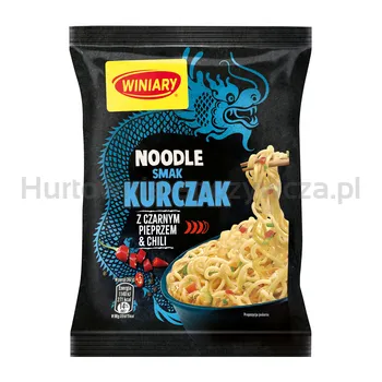 WINIARY Nudle Kurczak z czarnym pieprzem &amp chili 62g