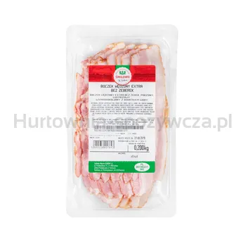 Śmiłowo Boczek Wędzony Extra Bez Żeberek Plastry 200G