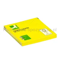 Q-Connect Bloczek samoprzylepny Brilliant, 76x76mm, 1x80 kart., żółty  - 2