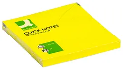 Q-Connect Bloczek samoprzylepny Brilliant, 76x76mm, 1x80 kart., żółty 