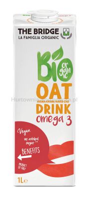 The Bridge Napój Owsiany Omega-3 Bez Dodatku Cukrów Bezglutenowy Bio 1 L 